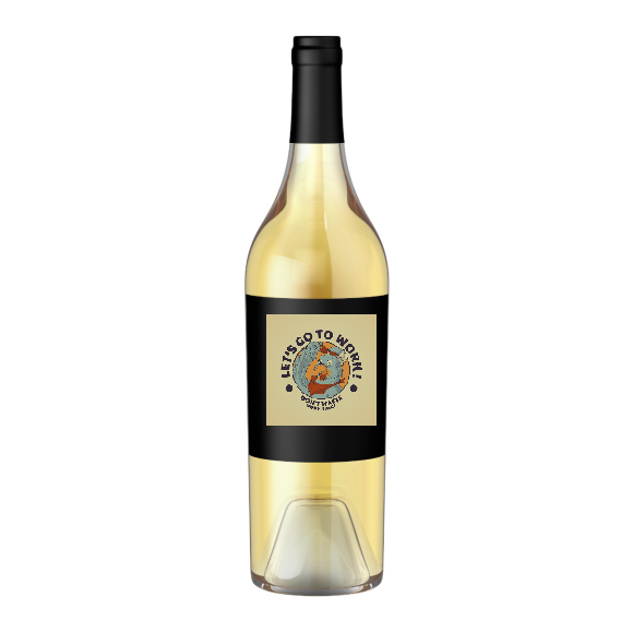 Beast Buddies Framed Wine Bottle