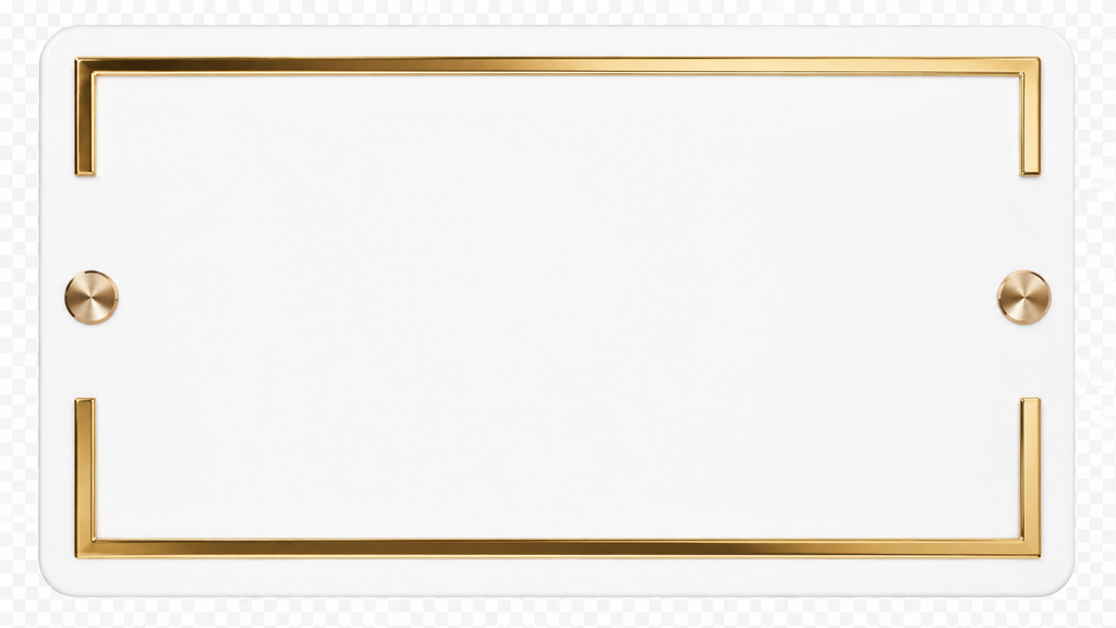 [LuminaEdge Acrylic Halo Nameplate-Clear-0.59 x 1.78] LuminaEdge Acrylic Halo Nameplate (0.59 x 1.78, Clear)